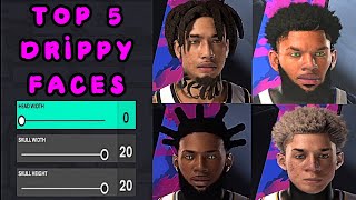 TOP 5 BEST COMP DRIPPY FACE CREATION IN NBA 2K25 [upl. by Hogle]