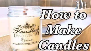 How to make scented candles  Candle making basics 101 [upl. by Emelin]