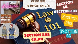 CrPC II 10 important QA II Sections II Imprisonment for 7 days II Legal Insight II Video No2 [upl. by Masha]