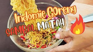 Indomie Goreng Pedas Sambal Matah  Dibikin Begini Aja Biar Nggak Bosen [upl. by Lyrpa]