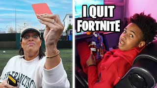 MAKING VIRAL FOOTBALL TIKTOKS  LORENZO QUIT FORTNITE [upl. by Aihsercal610]