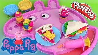 Peppa Pig Pâte à modeler Pupitre dactivités Activity Desk Play Doh [upl. by Tifanie]