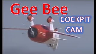 Great cockpit footage of Gee Bee R2 Aerobatic Demo [upl. by Aitetel]