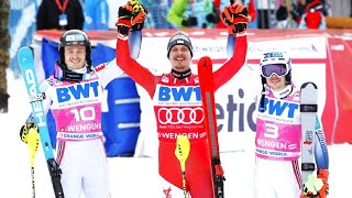 FIS Alpine Ski World Cup  Mens Slalom Run 2  Wengen SUI  2024 [upl. by Fessuoy778]