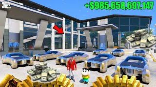 FRANKLIN And SHINCHAN BECOME BILLIONAIRE EVERYTHING IS FREE IN GTA5 [upl. by Stiles]