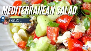 easy and refreshing mediterranean salad ☀️ [upl. by Hazem]