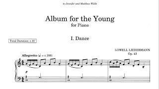 Lowell Liebermann  Album for the Young Op 43 with score [upl. by Cinamod]