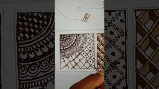 Checks mehndi design  short mehndi design trending [upl. by Ddahc]