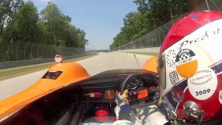 McLaren Lap Road America onboard CanAm raceJim Pace wPredator Prep [upl. by Aissatsana363]