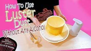 🎂How To Use Luster Dust Without Any Alcohol 🧁 Sals Cakes n Bakes [upl. by Aihseyk935]