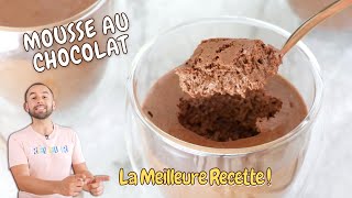 MOUSSE au CHOCOLAT  Recette Facile et Rapide [upl. by Icats]