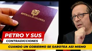 Las contradicciones de Petro un auto boicot a su gobierno en Colombia [upl. by Redienhcs668]