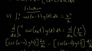 Solution to Volterra Integral Equation Example 1 [upl. by Birk]