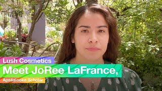 Lush Cosmetics Meet JoRee LaFrance Apsáalooke Scholar [upl. by Halueb]