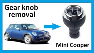 How to remove the gear knob from BMW Mini Cooper [upl. by Osanna817]