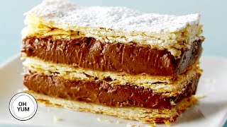 Professional Baker Teaches You How To Make CHOCOLATE NAPOLEON [upl. by Rabassa]