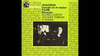 Silent Tone RecordChaussonConcertoFaureBerceuseAlfred CortotJacques Thibaud 2C 05103719 黑胶唱片 [upl. by Nauh166]