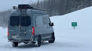 First Cold Weather Trip In Our Winnebago Revel Sprinter 2500 4x4 RV Conversion [upl. by Llenor]