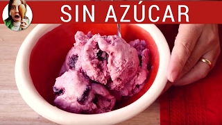 Cómo hacer helado SIN AZÚCAR  Receta de postres saludables  Paulina Cocina [upl. by Culhert278]