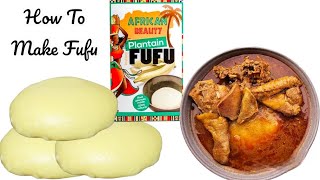 How To Make Plantain Fufu FlourFufu Mix RecipeGhana Fufu RecipeFufu Recipe fufu [upl. by Dannie]