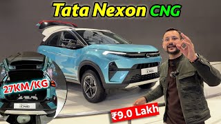 2024 Tata Nexon CNG is Here with Dual Cylinder Technology  Bharat Mobility Show 2024 [upl. by Enrica664]