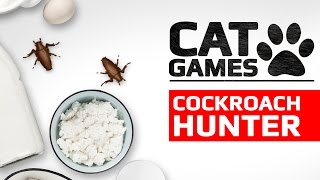 CAT GAMES  COCKROACH HUNTER ENTERTAINMENT VIDEOS FOR CATS TO WATCH [upl. by Donell]