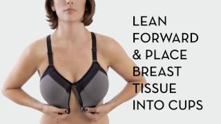 Wacoal Zip Front Sport Bra How To Video [upl. by Fine]