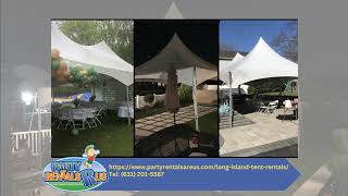 Tents Tables and Chairs Rental Long Island NY  Party Rentals R Us  6312015587 [upl. by Enehpets]