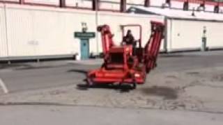 JACOBSEN HR15 TRACTOR RIDING 15FT MOWER DECK PERKINS DIESEL NO RESERVE AUCTION [upl. by Enyt]