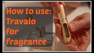 How to Fill a Travalo travel refillable fragrance sprayer [upl. by Drue]