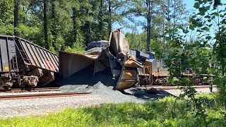 I032 Head On Collides with L743 in Folkston GA Credit to Virtual Railfan [upl. by Einnus429]