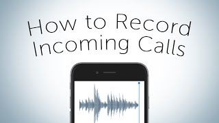 Quick Tip  How to record Incoming Calls [upl. by Honorine]