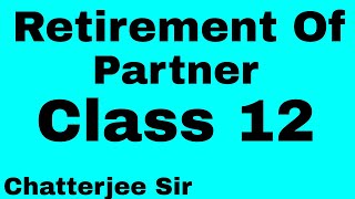 1 Retirement Of Partner Class 12 TS Grewal Book 📚 [upl. by Svoboda84]