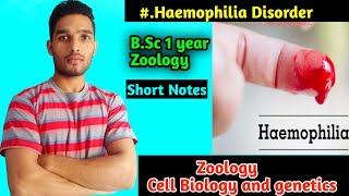 What is Haemophilia  Bleeder disease  BSc 1 year Short Questions Cell biology and genetics [upl. by Jimmy]