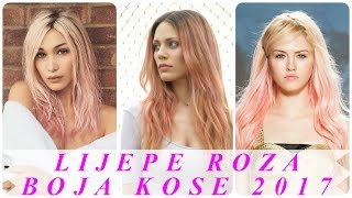 Lijepe roza boja kose 2017 [upl. by Vel]