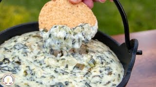 Easy Appetizers Spinach and Artichoke Dip Recipe  Natashas Kitchen [upl. by Annoel]