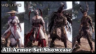 Wo Long All Armor Set Showcase Character Customization Options [upl. by Neelrak]