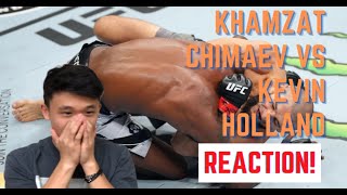 UFC 279 Khamzat Chimaev vs Kevin Holland Reaction 1st round submission [upl. by Ednew48]