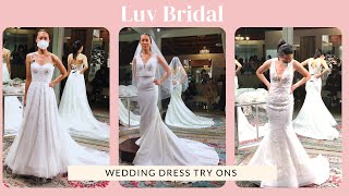 Luv Bridal wedding dress tryon  Pronovias wedding dress shopping part 2 [upl. by Tawsha]