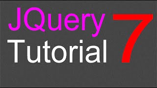 JQuery Tutorial for Beginners  7  JQuery Selectors Part 3 [upl. by Avlasor]