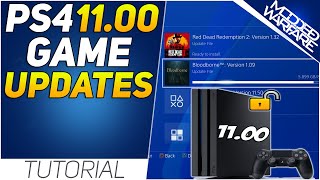 Installing PS4 Game Updates on 1100 Jailbreak [upl. by Naghem]