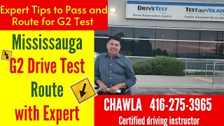 Mississauga G2 Test Route  Learn from Expert how to pass G2 in Mississauga Expert Pro Tips [upl. by Kanal]