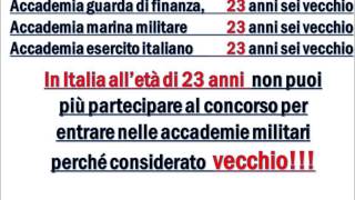 abolizione dei limiti detà nei concorsi pubblici polizia carabinieri finanza militare23 anni [upl. by Aynor]