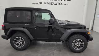 2024 JEEP WRANGLER 2 DOOR SPORT S FULL 4K WALKAROUND 24J140 [upl. by Wyatt]