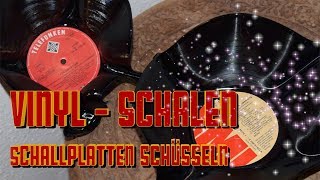 DIY  Schallplatten  Schale  Vinyl Schüssel  Selbermachen  Upcycling [upl. by Janis]