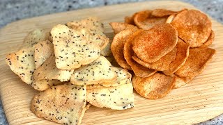 How to make thin crispy keto chips  Keto vegan glutenfree [upl. by Yusem]