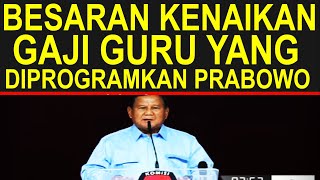 Besaran dan jadwal kenaikan gaji guru sertifikasi dan non sertifikasi program Prabowo Gibran 2024 [upl. by Louanne579]