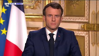 Revoir lintégralité de lallocution aux Français dEmmanuel Macron [upl. by Bramwell]