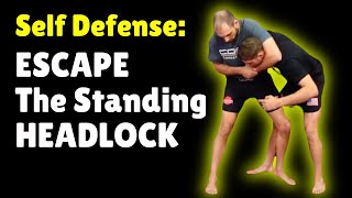 Standing Headlock Escape For SelfDefense [upl. by Radek]