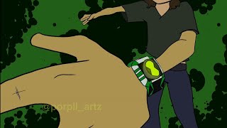 Ben 10 Spitter Fan Transformation  Fan Animation ben10 animation youtubeshorts [upl. by Adoree]